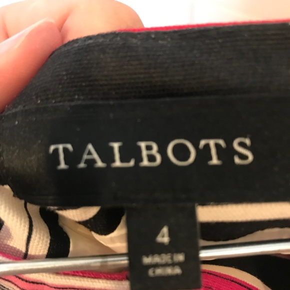 Talbots Pencil Skirt Stripe Ribbon Size 4 - Picture 4 of 4